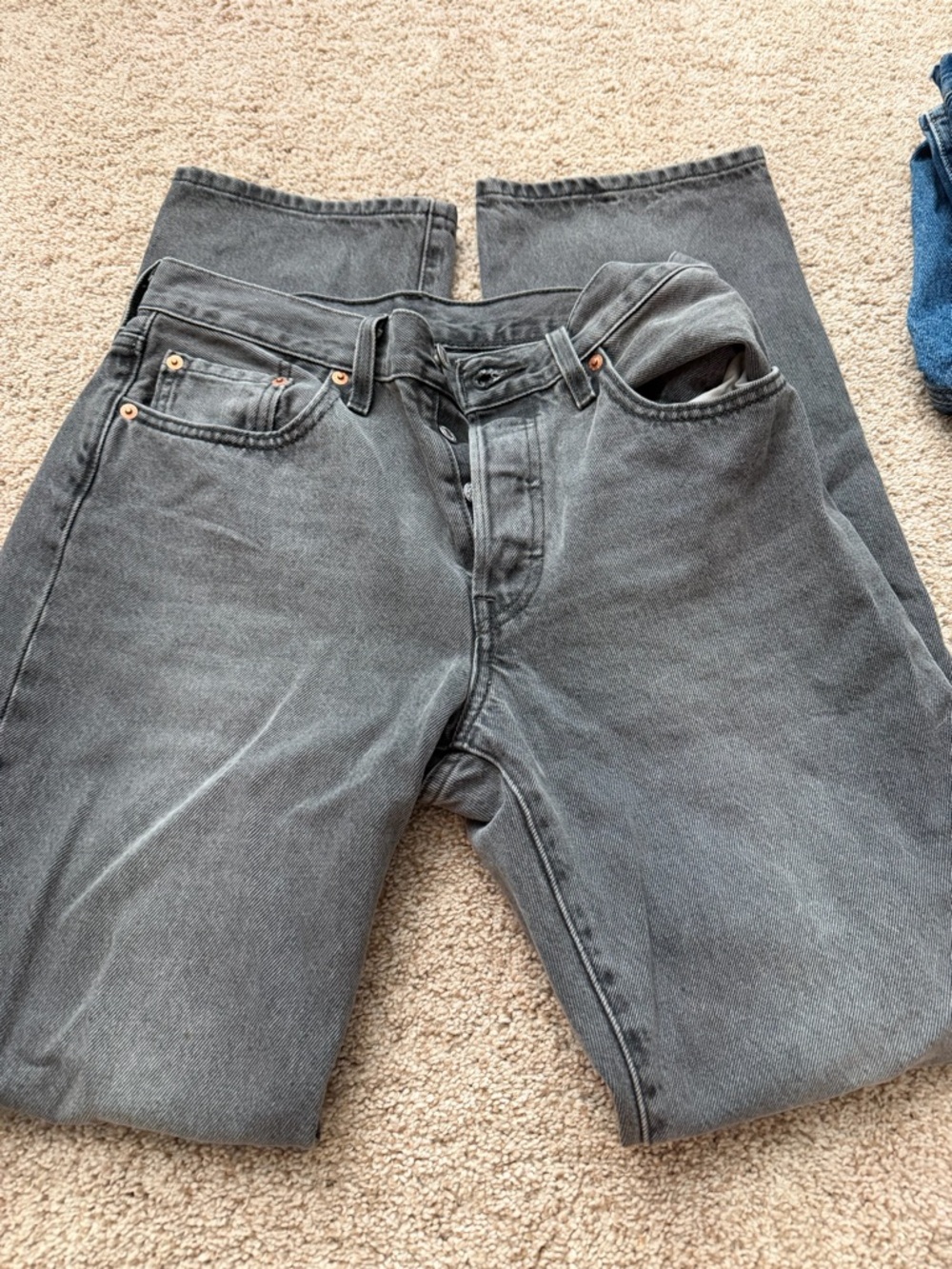 Levi's Women's 90s 501 Gray Denim Jeans